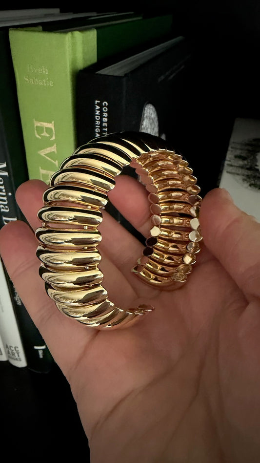 14K Ribbed Cuff
