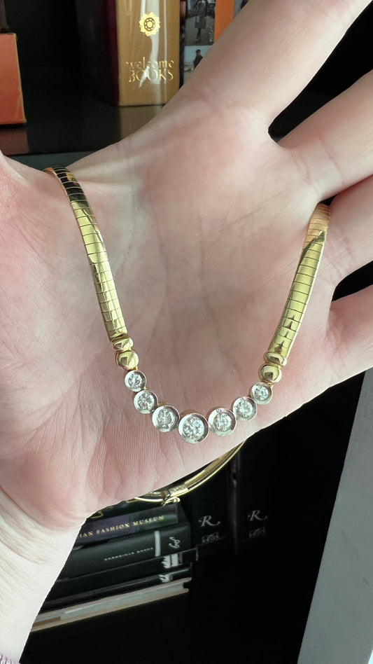 Diamond Omega Necklace