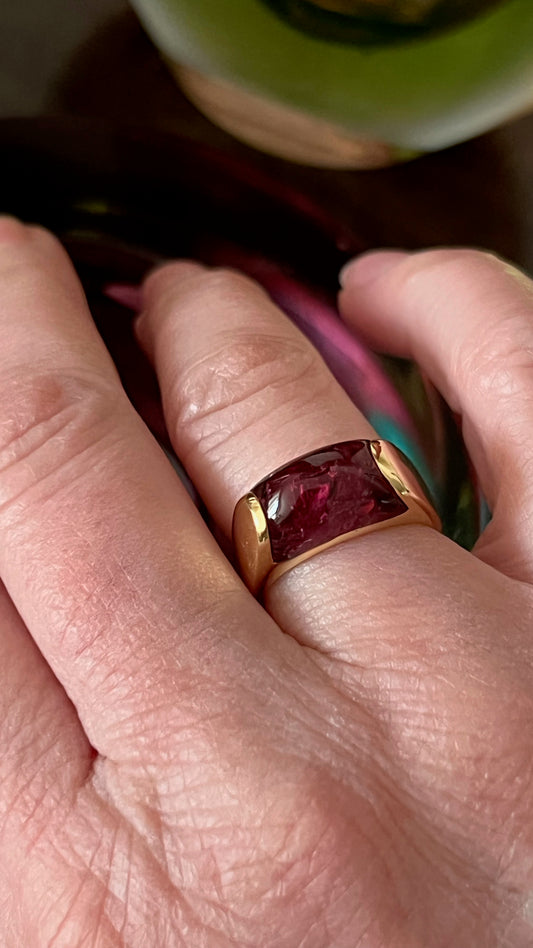 Pink Tourmaline Ring