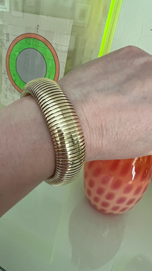 14K Gold Tubogas Bracelet