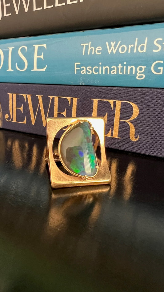 Vintage Opal Architectural Ring