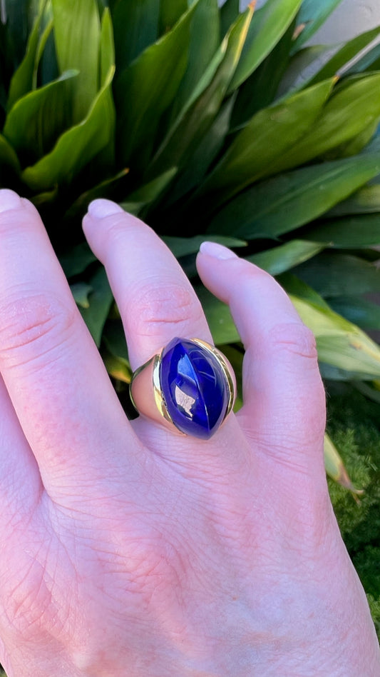 Lapis and Gold Ring