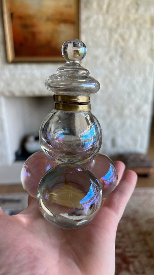 Vintage Glass Bubble Ink Well