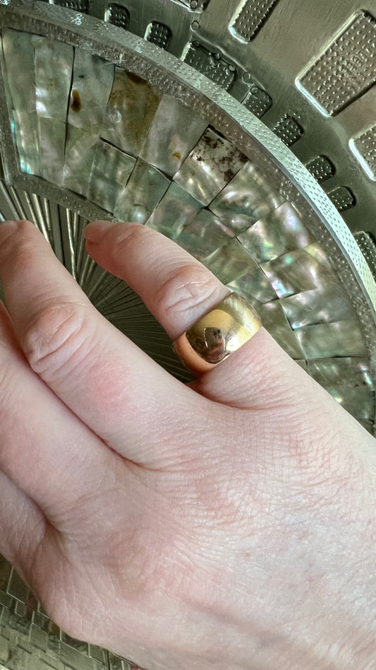 Antique Wide Gold Band