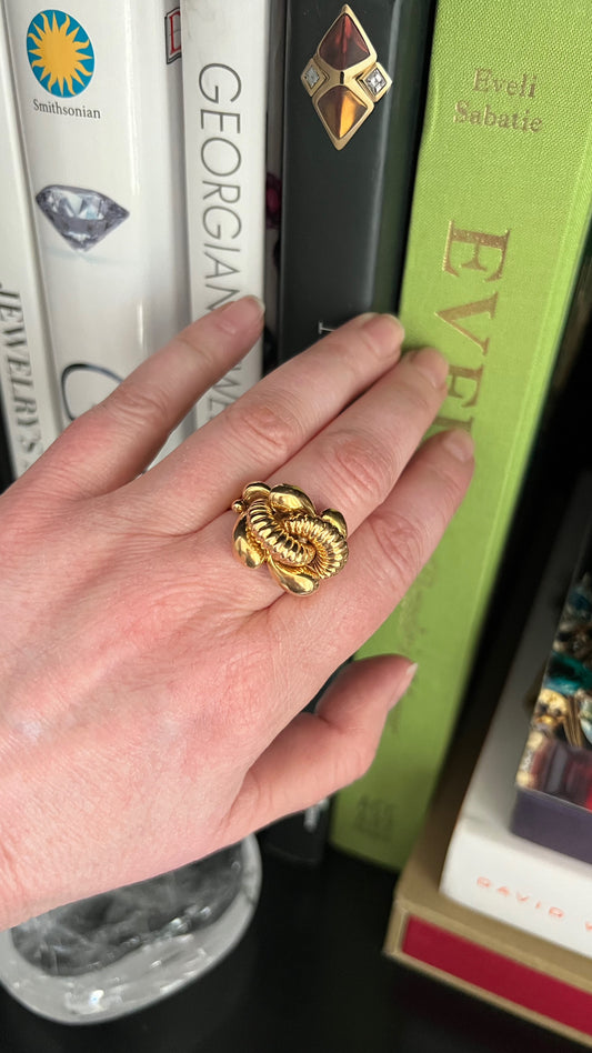 18K Retro Knot Ring