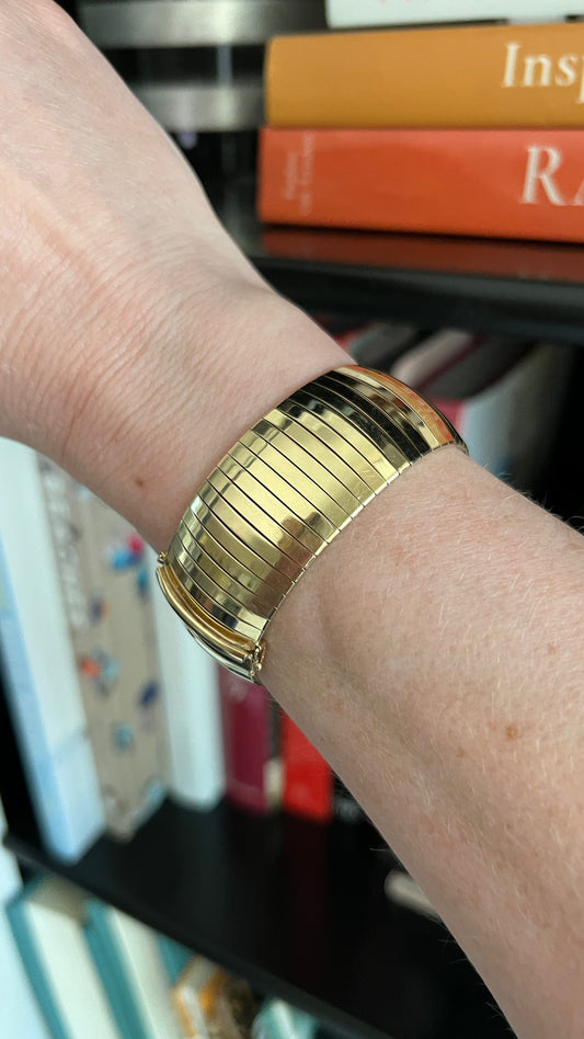 Vintage Wide Omega Bracelet