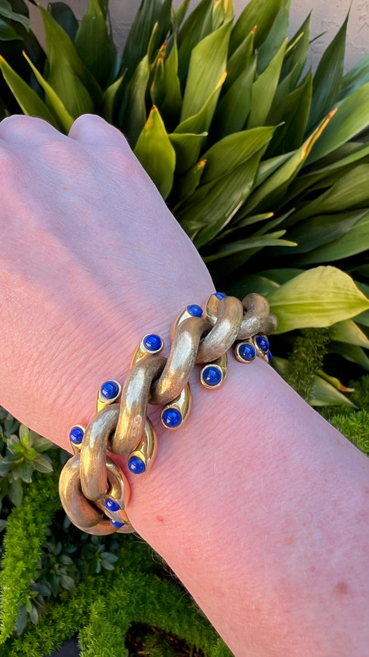 18K Weingrill Lapis Bracelet