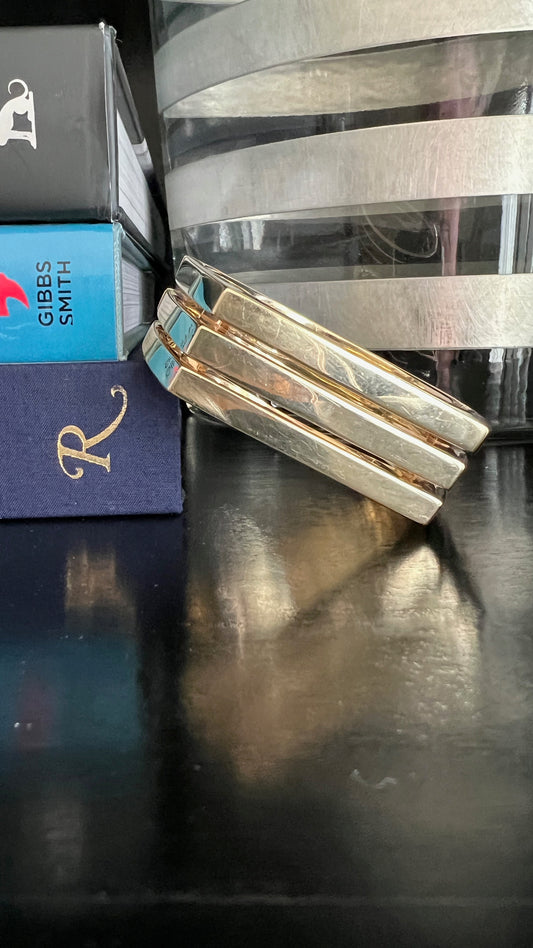 14K Three Bar Bracelet
