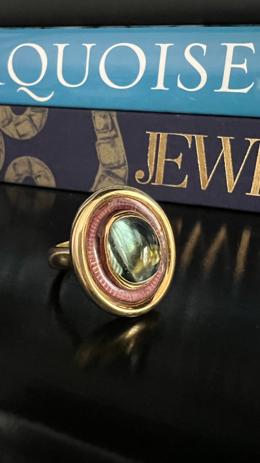Elizabeth Gage Aquamarine Ring