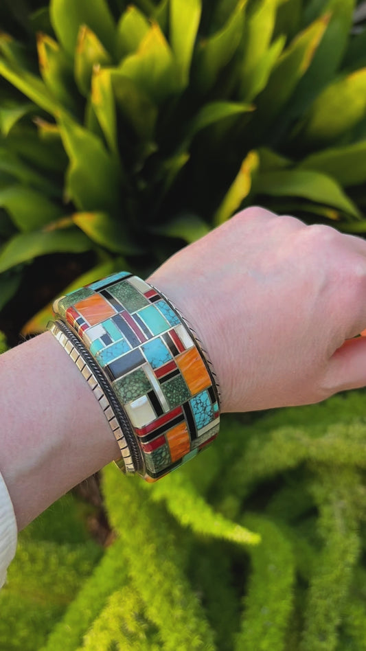 Wes Craig Navajo Inlay Bracelet